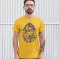 thumbnail image 3 of Tee Hunt Floral Easter Egg T-Shirt Happy Easter Men's Tee, Yellow, Large, 3 of 5