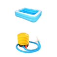 thumbnail image 1 of Piscinas Inflables Para Niños Y Bomba De Aire De Pie Para Jardín De Niños 50x35 " Sunnimix Tina de piscina inflable, 1 of 8