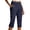 Blue, variant on LiuXxxx Women's Plus High Waist Capri Work Pants Dressy Business Casual Navy XXXXXL