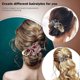thumbnail image 2 of Alligator Hair Clips for Styling, Hair Claw Clips for Thick Long Hair, Styling Hair Clips with Rhinestone Flower Butterfly, Hair Barrettes for Women F, 2 of 4