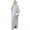 Light Gray, variant on IDOPIP Women's Abaya Muslim Dresses Batwing Sleeve Henley Shirt Prayer Dress Middle East Arabian Robe
