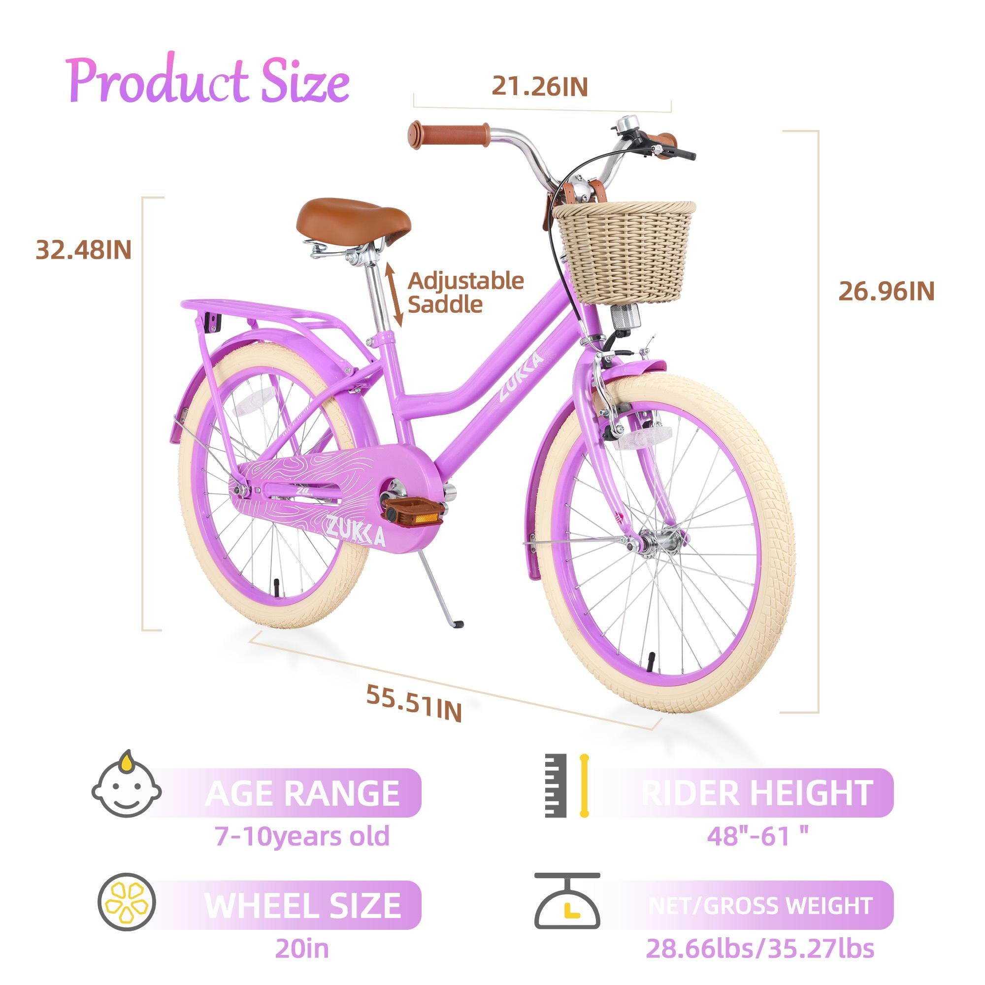 Girls Bike 20inch with Basket and Backseat Kids Djibouti Ubuy