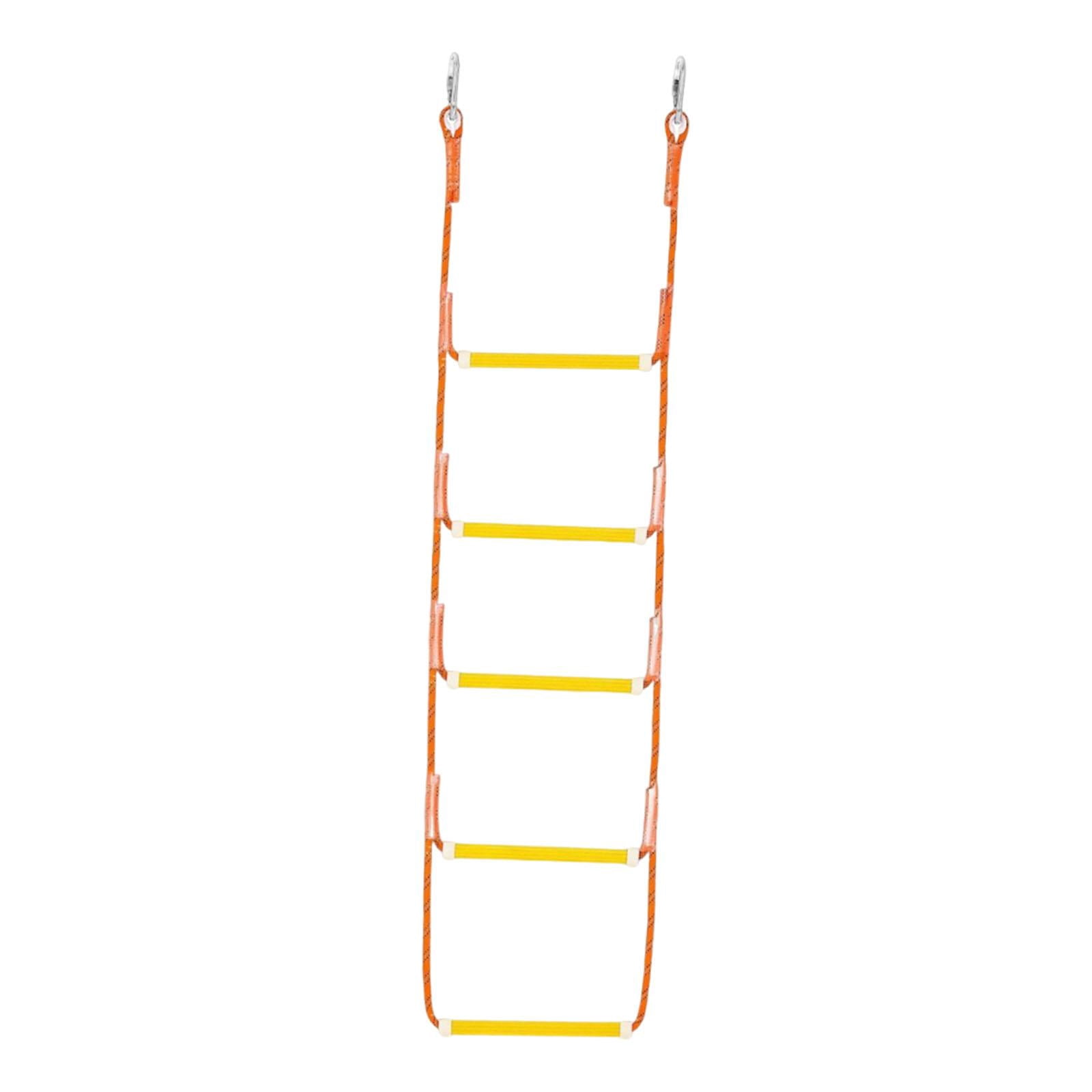 GARENDE Marine Rope Ladder Stable Non Slip Steps for Kayaking Pontoon Boats Sailboat 5 Steps 135x35cm