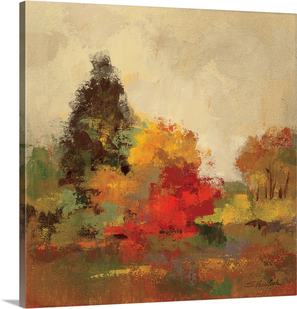 Great BIG Canvas "Fall Forest I" Canvas Wall Art 20x20