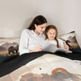 thumbnail image 5 of Castle Fairy 3-Piece Queen Size Comforter Set - Bear Jungle Animal Print, 5 of 8