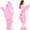 Pink, variant on LEKWK Shark Blanket Hoodie Onesie Adult Funny Animal Onesie Cozy Flannel Shark Sleeping Bag Fleece Jumpsuit Pajamas Halloween Cosplay Costume