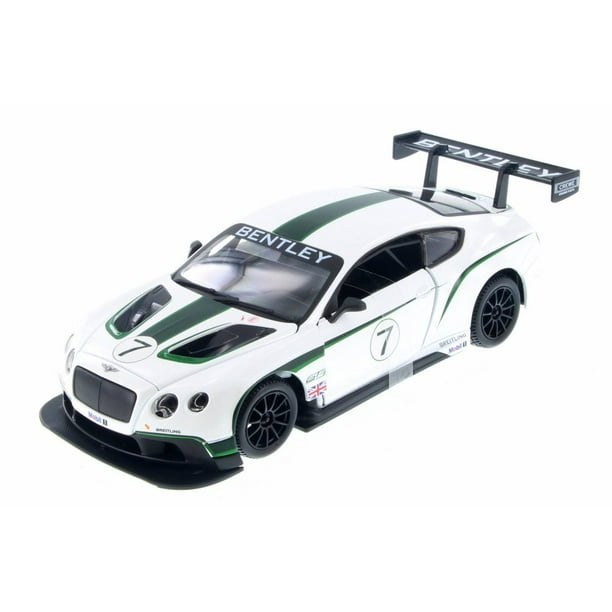Bentley Continental GT3, White Bburago 24008 1/24 Scale Diecast