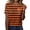 179#Yellow, variant on Women's Halloween Letter Graphic Tees Bold Striped T Shirts Casual Crewneck Loose Fit Pumpkin Print Summer Tops Orange 2XL