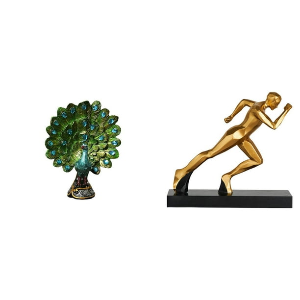 Estatua De Pavo Real Corredor, Escultura Animal, Colección Moderna, Figura Abstracta, Elegante Adorno De Mesa Para Dormitorio, Oficina, Sala De Estar, Estantería, Decoración Del Hogar,