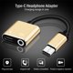 thumbnail image 2 of Sidaley Convertidor de carga de auriculares 2 en 1 tipo C a conector de 3,5 mm, reemplazo de adaptador de audio USB tipo C para Mate 20 Pro Teléfono y Comunicación oro rosa, 2 of 6