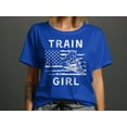 thumbnail image 4 of Train Girl Locomotive Tshirt Train Lover Kids Girls Toddler Baby T-Shirt Train Engine Railroad Girl Tee US Flag Train Travel Gift, 4 of 10