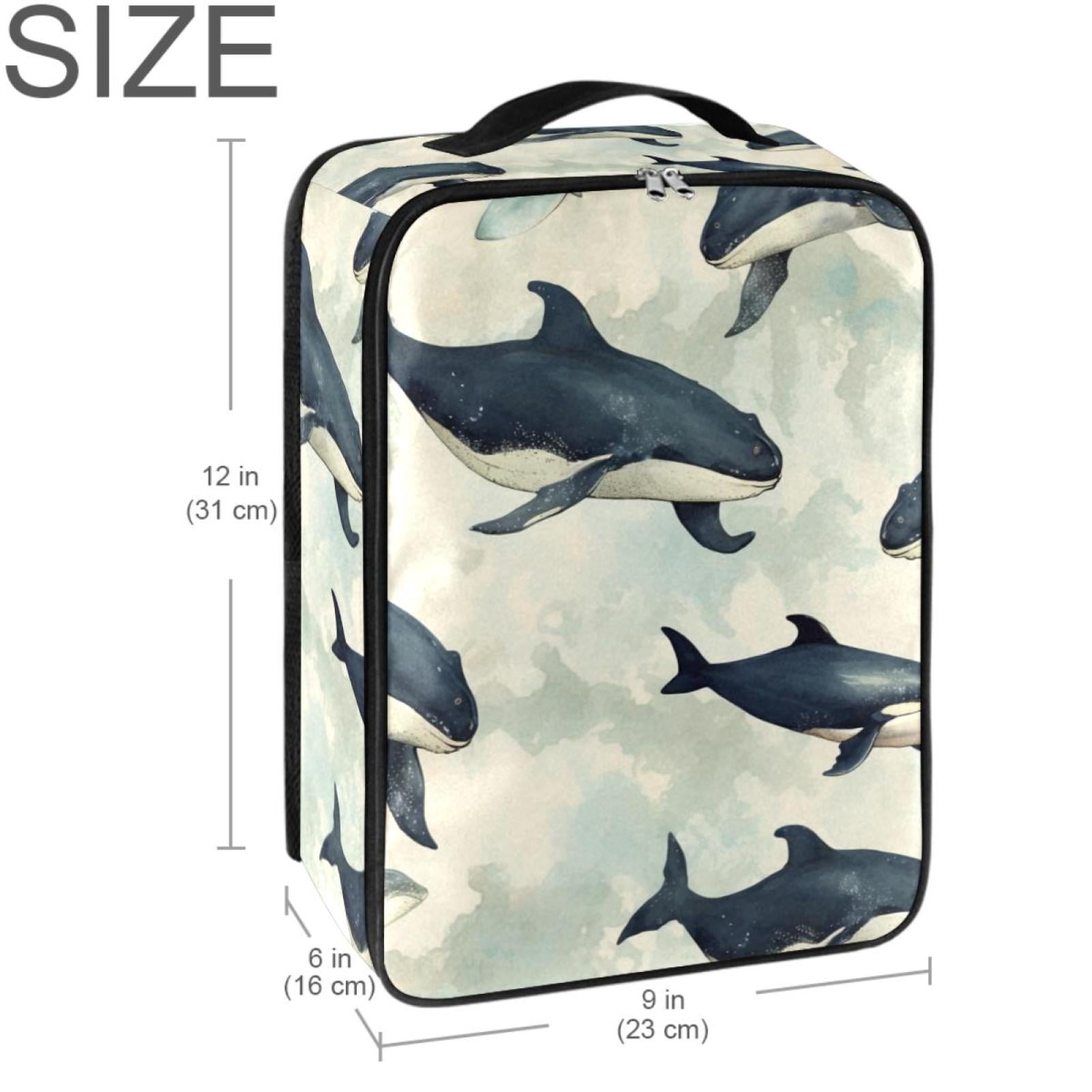 Whale Premium Polyester Shoe Organizer - Stylish Shoe Boxes for Neat Storage - 23x31cm/9x12in Size - Durable & Compact Solution