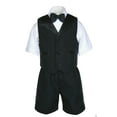 thumbnail image 3 of Boys Infant Toddler Formal Black Vest Sets Shorts Suits EXTRA COLOR Bow tie 0-4T, 3 of 6