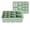 Green, variant on Multi-Size 13-Cavity Square Ice Tray Food Grade Silicone Ice Mold, Easy Release Ice Cube Maker Square Ice Cube Tray Silicone Ice Mold,Compartment Plastic Food Storage Organizer.