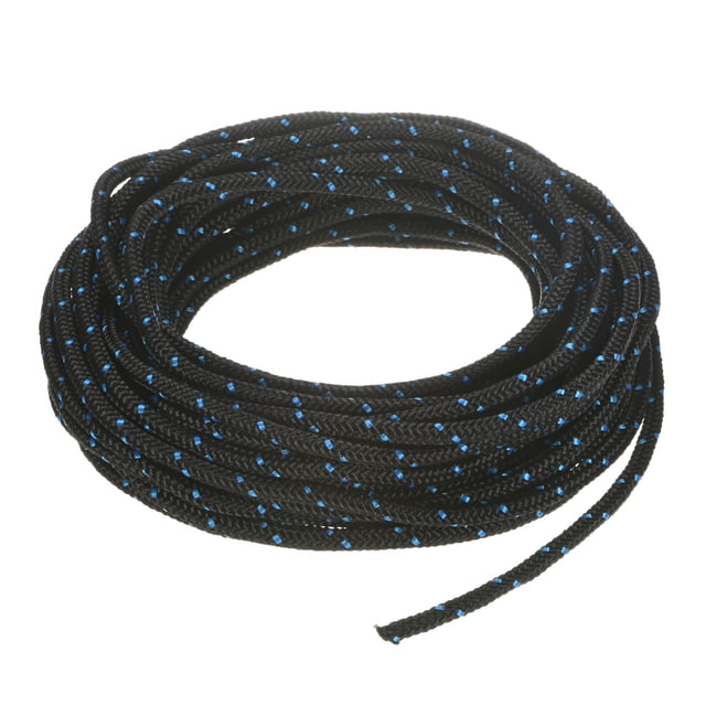 Cuerda de arranque de retroceso Uxcell 5.5mm 10m Cuerda de nylon para motosierra Negro Azul
