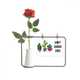 thumbnail image 1 of Can't Approach This Cactus Artificial Rose Flower Hanging Vases Decoration Bottle, 1 of 3