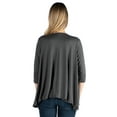 thumbnail image 3 of 24seven Comfort Apparel Elbow Length Sleeve Maternity Open Cardigan, 3 of 4