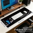 thumbnail image 3 of Brecoy Extended Large Gaming Mouse Pad, 31.5" x 11.8" Desk Mat with Stitched Edges, Waterproof Non-Slip Rubber Base, Desk Protection for Home Office & Gaming, 3 of 7