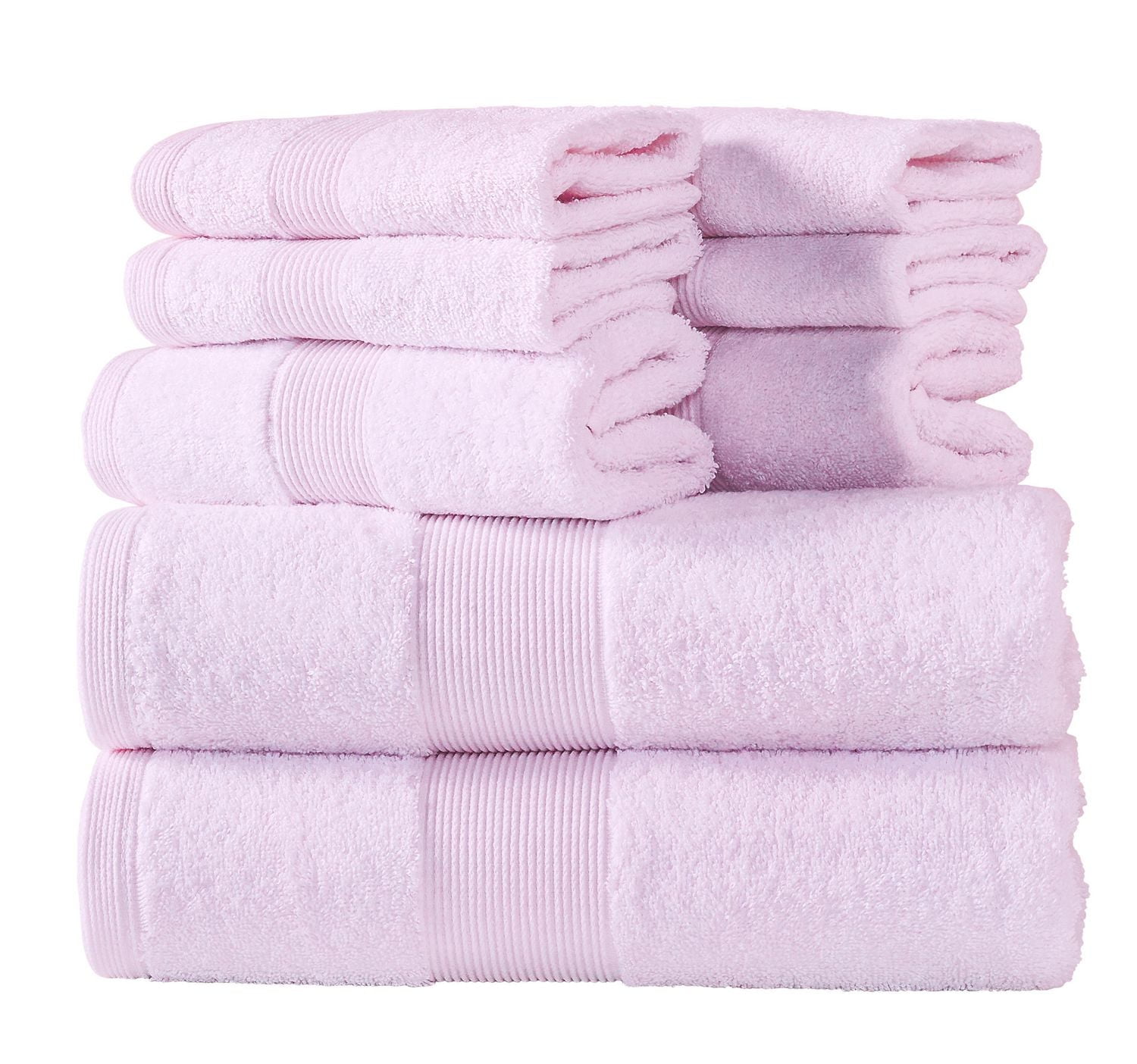 Fabstyles 8 Piece Towel Set, Plush and Absorbent Daily Use Towels, 2 Bath Towels, 2 Hand Towels and 4 Washcloth for Guest Room, Bathroom, Household Essentials