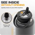 thumbnail image 6 of Jmoe USA Clear Top Replacement Straw Lid Compatible with Hydro Flask, Iron Flask, Thermoflask & Other Wide Mouth Bottles | Leakproof Flip Straw Lid | BPA-Free Food-Grade Plastic | Shatter-Resistant, 6 of 7