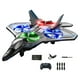 thumbnail image 4 of Avión de control remoto RC, modelo de avión con de 360 degree, juguete para niños, de fija portátil, planeador de con luces de colores Azul, 4 of 9