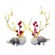 thumbnail image 2 of Fiudx Pinzas para El Cabello con Bandas Luminosas, Tocado Navideño con Diseño de Astas, Aspecto de Bosque de Las Hadas Mori, Peinado Versátil, Decoración para Fiestas, Accesorio Femenino (Juego de 2), 2 of 7
