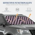 thumbnail image 5 of Yiaed Pink Groovy Disco Ball Print Car Front Windshield Sun Shade,Foldable Anti-UV Car Sunshade for Front Window for Most Vehicles-Large, 5 of 5
