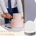 thumbnail image 3 of 50 Pack Cake Boards Round 10 Inch Disposable Cardboard Cake Circles Baking Mats for Decorating, Displaying & Packaging Cakes Pies Pizzas, 3 of 8
