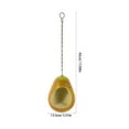 thumbnail image 2 of ROMANSENTIAL Durable Multi Resin Hanging Bird Feeder for Outdoors with Large Feeding Capacity  Creative Pear Shaped Design, 2 of 8