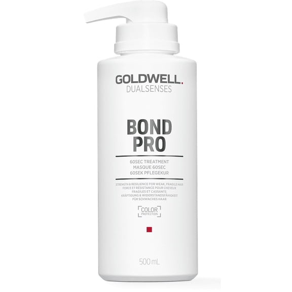 16.9 oz , Goldwell Dualsenses Bond Pro 60 Sec Treatment , Hair Beauty Product - Pack of 1 w/ Sleek Pin Comb