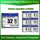 thumbnail image 1 of Tarjeta de memoria flash compacta de 2 GB para cámaras, máquinas publicitarias y ordenadores industriales., 1 of 8