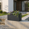 thumbnail image 3 of Ecobo 15.7 inches Eco-Friendly Rectangular Planter Box, Bloco Indoor/Outdoor use, Durable, Versatile & Lightweight, Designed by Brazilian Artisans, Contemporary All-Weather Design – Black, 3 of 5