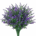 thumbnail image 6 of UV Resistant Artificial Lavender Flowers - Set of 8 Bouquets with 5 Stems Each, 15"" Tall Faux Plants for Outdoor Garden & Porch Decor, 6 of 9