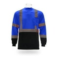 thumbnail image 4 of Radyan 2-Tones Mesh Reflective Long Sleeve Safety T-Shirt - 12 Pack, 100% Polyester, Size: Adult, 4 of 5