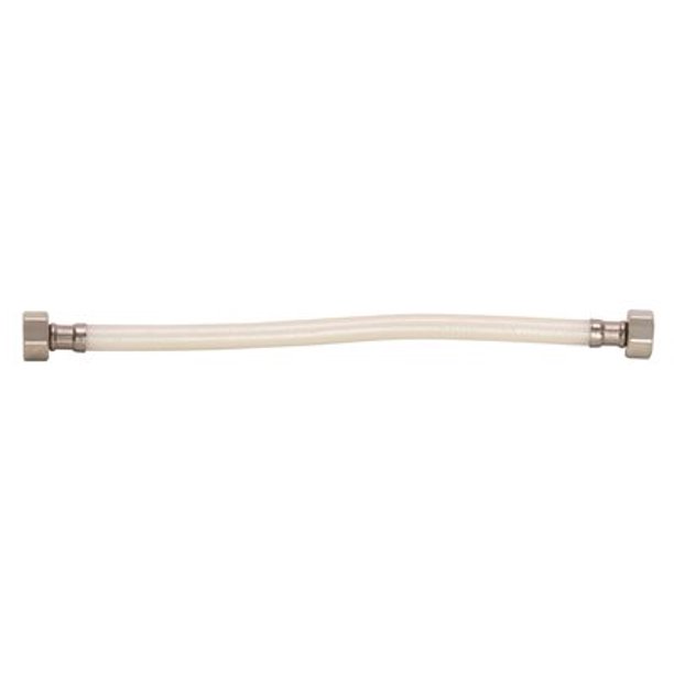 PVC BATHROOM WATER SUPPLY LINE, 1/2 IN. FIP X 1/2 IN. FIP X 20 IN