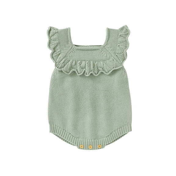 Baby Bodysuits Clothes Casual Solid Sleeveless Knit Newborn Infant Kids Girls Onesie 0-18m Toddler One Pieces Jumpsuits Outfits