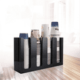 thumbnail image 3 of Coffee Cup and Lid Organizer Disposable Paper Cup Holder Dispenser, 4 Compartments, 3 of 7