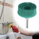 thumbnail image 4 of Cepillo abrasivo de goma de esmeril con disco de cerdas de 2 pulgadas, rueda de pulido para eliminar rebabas y óxido, color verde, 4 of 7