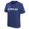 thumbnail image 1 of Youth Toronto Blue Jays MLB Nike Wordmark Cotton Short Sleeve Tee, 1 of 1