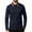 41-Navy, variant on YOIAVAIOY Mens Contrast Collar Sweatshirt Long Sleeve Button Neck Pullovers Lightweight Slim Fit Pullover Sweatshirts Casual Business Polos Gray L
