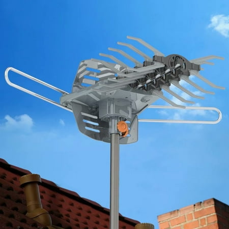 Outdoor Dual Band Antenna - Leadzm TA-102Y 360-Degree Rotation UV Dual Bands 28-36dB Outdoor Antenna Dovetail Guide without Stand