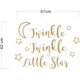 thumbnail image 4 of Adhesivo de pared artístico de vinilo YONGSHENG Twinkle Twinkle Little Star oro mate 57 x 42 cm, 4 of 5