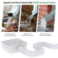 White Upgraded Gutter Downspout Extensions Flexible, No Dig Catch Basin Downspout Extension with