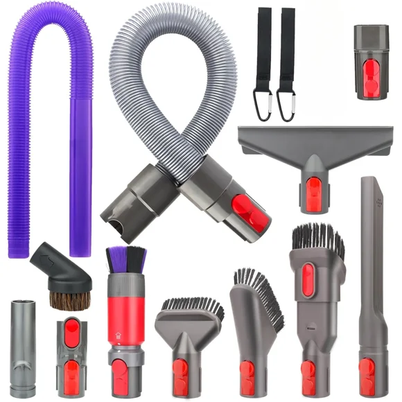 Ensembles d'Accessoires pour Aspirateur Dy*son, Tuyau, Outil pour Fentes, Accessoire d'Aspirateur Anti-Peluches pour Séchoir Dy*son V15 V15s V11 V8 V9 V7 V10 V12 Detect Cyclone Absolute Aspirateur à Main Sans Fil