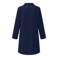thumbnail image 5 of XVJRHAK Summer Dresses for Women 2024 Women's Autumn New Printed Long-Sleeved Casual Low-Cut Sexy Dress Club Dresses for Women (Navy Blue,L), 5 of 6
