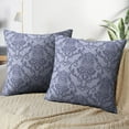 thumbnail image 3 of LALILO Throw Pillow Covers Damask Damask Antique Art Backdrop Cushion Cover 18" x 18", 2 Pack, 3 of 6