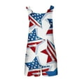 thumbnail image 5 of Moxiu American Flag Romper for Women Summer Casual 2025 Jumpsuits Loose Fit Adjustable Strap Patriotic Shorts Overalls 4th of July Jumpsuit for Women White,L, 5 of 6