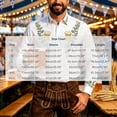 thumbnail image 3 of Yusimy Men's Oktoberfest Shirt, Vertical Pleats Turn-Down Collar Buttons, Long Sleeve German Party Style Top for Festival, 3 of 6