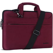 DOMISO 10 inch Laptop Sleeve Shoulder Bag Water-Resistant Messenger Bag Business Briefcase for 9.7"10.5"11"iPad