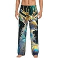 thumbnail image 1 of Balery Colorful Stained Glass Deer Pantalones de pijama para hombre, pijama ultraligero, pantalón de descanso-Medium, 1 of 6